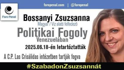 Hazahozták Bossányi Zsuzsannát Venezuelából