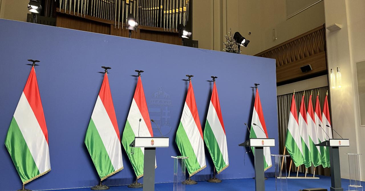 Megtört a jég: a Magyar Hang is részt vehetett Orbán Viktor évindító sajtótájékoztatóján
