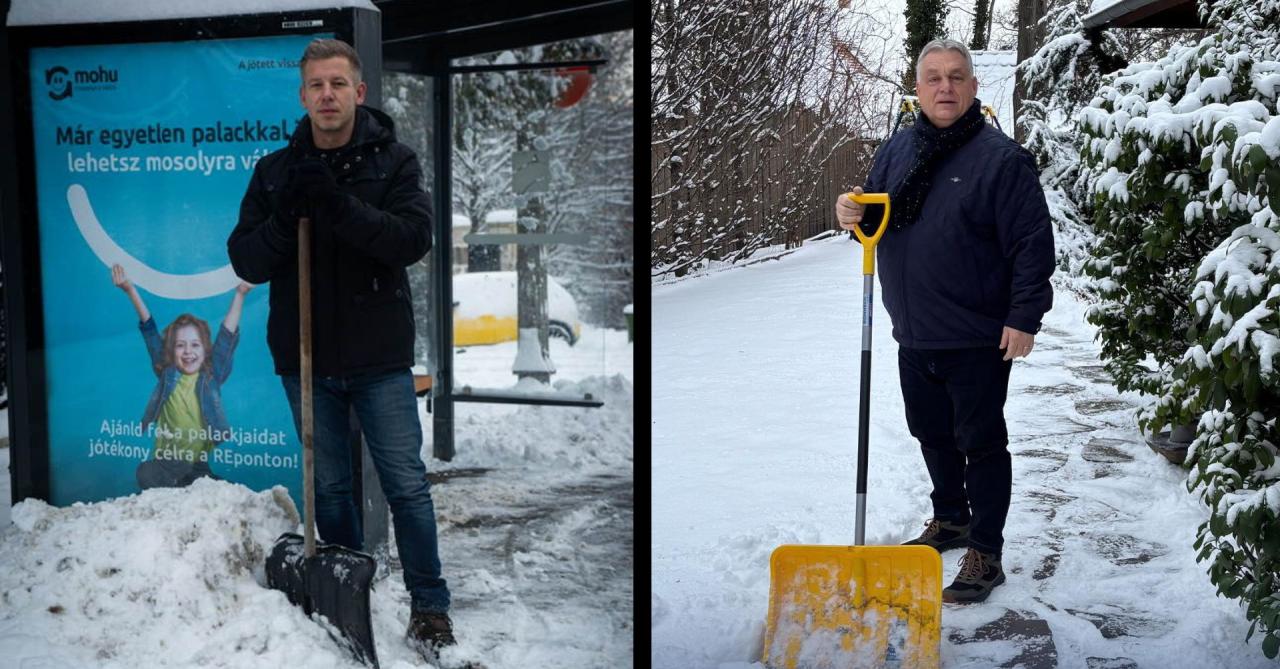 Miért lovagol a hóhelyzeten Orbán Viktor és Magyar Péter is?