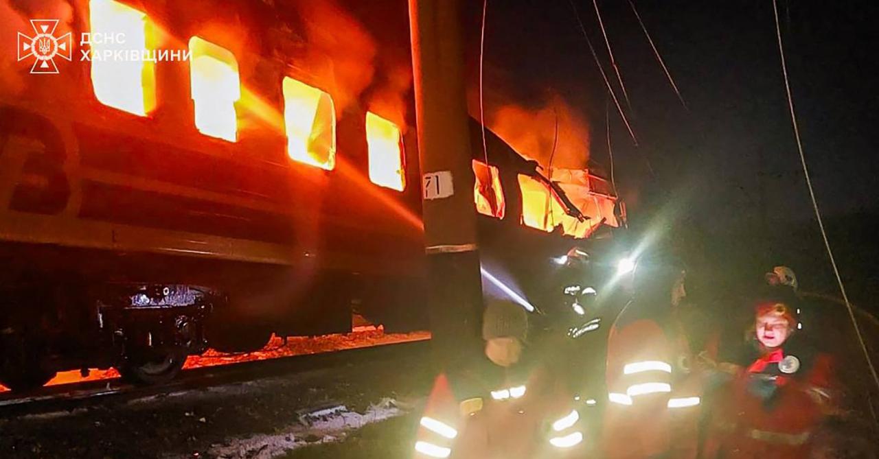Kárpátaljáról induló vonatot ért orosz dróntámadás