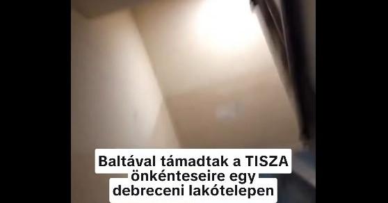 Magyar Péter: Baltával támadtak a Tisza önkénteseire Debrecenben